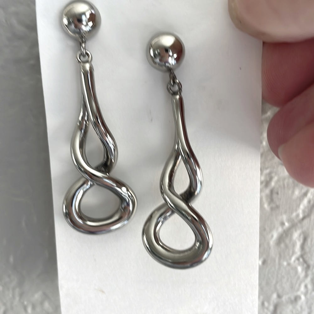 Sterling silver dangle earrings
